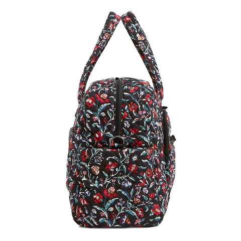 Vera Bradley Women's Cotton Weekender Travel Bag, Perennials Noir, One Size Vera Bradley