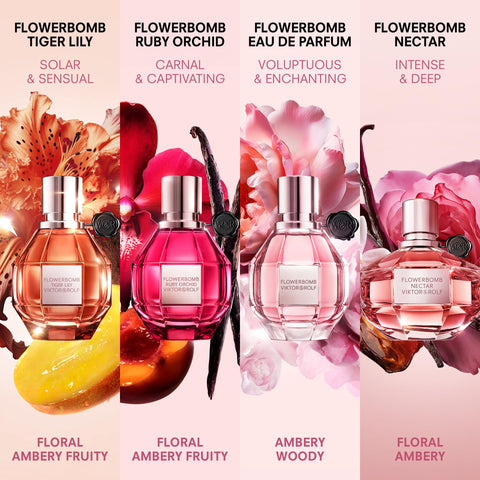 Viktor&Rolf - Flowerbomb Eau de Parfum - Women's Perfume - Floral & Woody - With Notes of Rose, Peony & Patchouli - 0.34 Fl Oz - Travel Size Viktor&Rolf