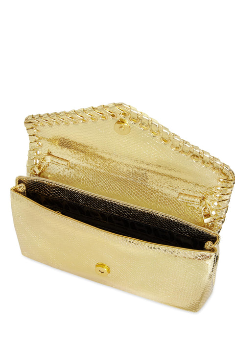 REBECCA MINKOFF Whip Clutch, Gold, Antique Brass Hardware Rebecca Minkoff