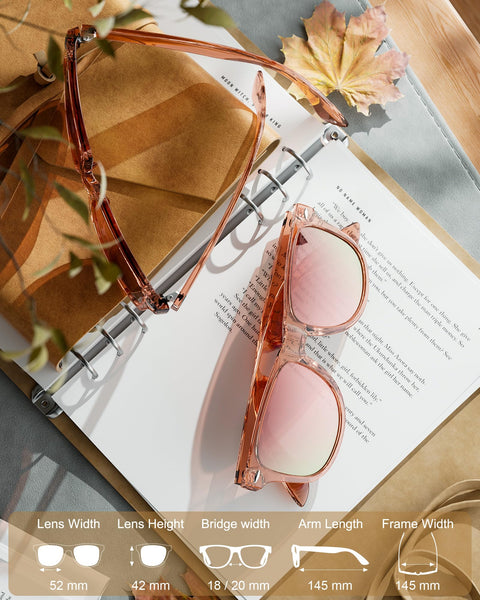 OUKEMAX Sunglasses-women Polarized Sunglasses-womens: Trendy Sun Glasses polarized UV400 Protection Fashion Sun glasses