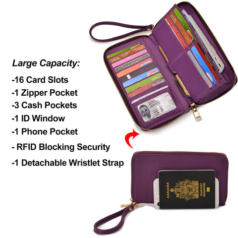 Purses And Wallets Set For Women Work Tote Handbags Shoulder Bag Top Handle Totes Purse With Wallet Purple Large Qiyuer