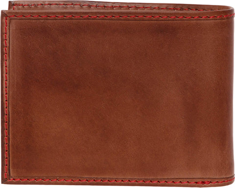 Rawlings Mens Tanned-leather Baseball Stitch Embroidered Wallet - (Dark Brown) Rawlings