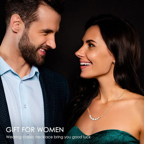 CNUGGCH Diamond Pendant Necklaces for Women, Moissanite Necklace 1.7Ct, Anniversary Birthday Gifts for Soulmate Wife, Jewelry Gift for Women Mom Girlfriend Girls Her CNUGGCH