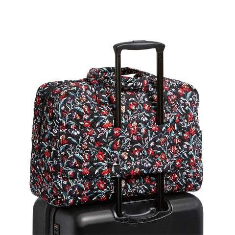 Vera Bradley Women's Cotton Weekender Travel Bag, Perennials Noir, One Size Vera Bradley