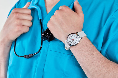 Speidel Original Scrub Watch™ for Nurses, Medical Professionals, Mens and Womens Watch with Second Hand Nursing, Nurse Watches for Women Men, Waterproof 12 and 24 hr Time - Teal
