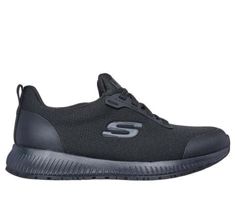 Skechers Women's Squad Sr Food Service Shoe, Black, 9 Skechers