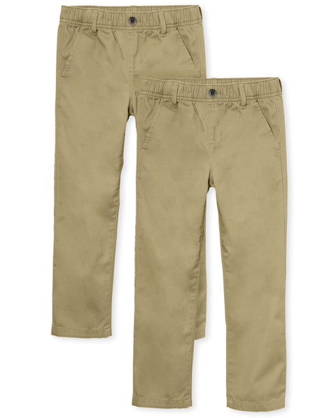 The Children's PlaceThe Children's Place Boys Stretch Skinny Chino Pants3 packFlax/New Navy/Black4