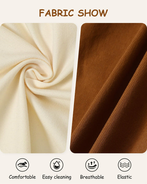 YALLET Toddler Baby Boy Clothes Polo Neck Long Sleeve Tops with Removable Bowtie + Overalls Fall Winter Outfits Set(3-4T, Apricot/Brown)