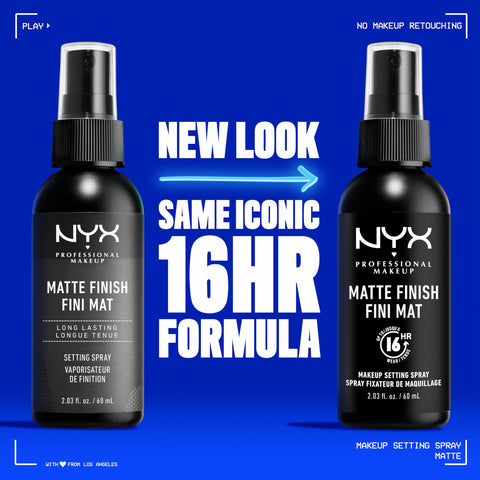 NYX PROFESSIONAL MAKEUP Makeup Setting Spray - Matte Finish, Long-Lasting Face Mist for up to 16HR Wear, Vegan Formula NYX PROFESSIONAL MAKEUP