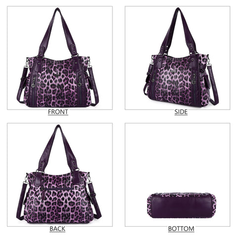 angel kiss Handbags for Women Top-Handle Hobo Purse Roomy Casual Shoulder Bags Leather Tote Satchel Purse for Womens