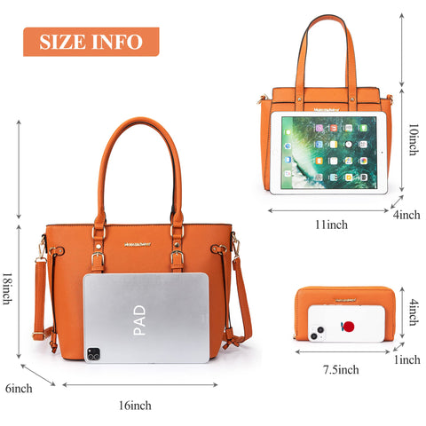 Montana West Purses and Handbags for Women Tote Purse and Wallet Set Shoulder Satchel Bag for Women 3pcs MWC3-C032WOR Montana West