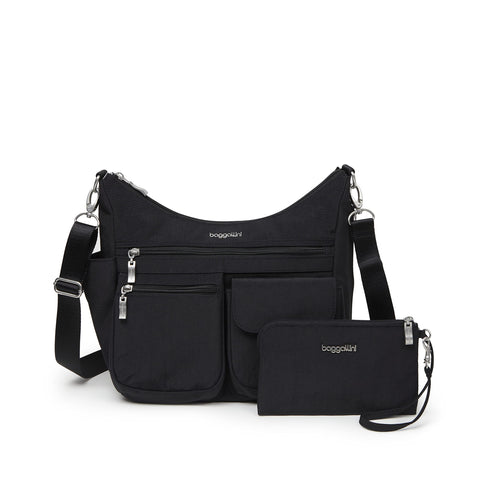 Baggallini womens Modern Everywhere Bag, Black, One Size US Baggallini
