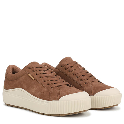 Dr. Scholl's Shoes Women's Time Off Sneaker Dark Honey Brown 8.5 M