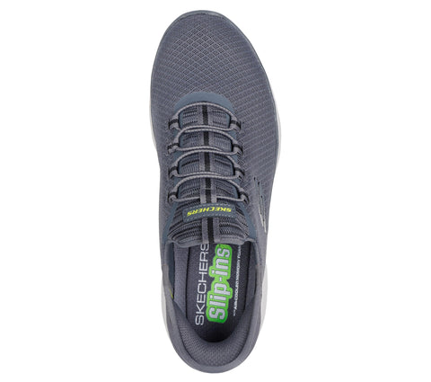 Skechers Men's Summits High Range Hands Free Slip-in Sneaker, Charcoal, 10.5