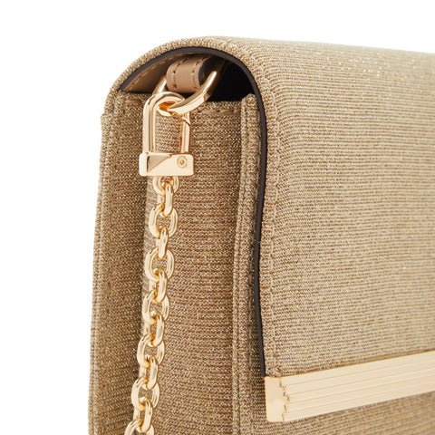 Michael Kors Mona Large East West Clutch, Pale Gold Michael Kors
