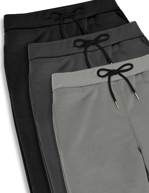 Guicizi Boys Sweatpants Joggers Athletic Running Active Track Pants Black Grey 3T Boys Sweat Pants with Pockets Drawstring Toddler Kids Clothes 4T