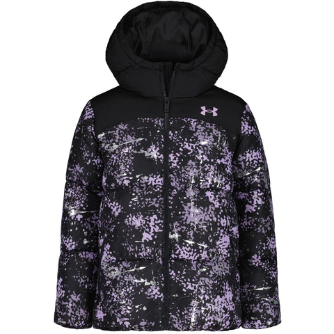 Under Armour Prime Printed Puffer, Black, Girl