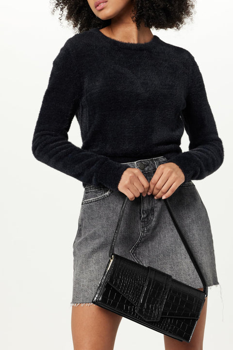 The Drop Women's Safiya Flap Shoulder Bag, Black, One Size The Drop