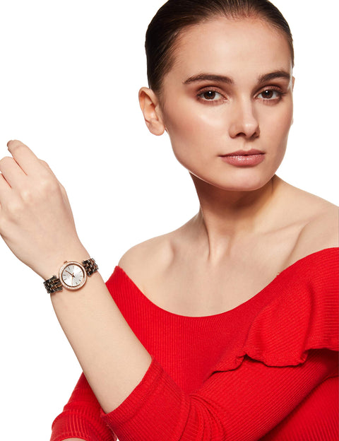 Michael Kors Darci Three-Hand Two-Tone Women's Watch (Model: MK3298) Michael Kors