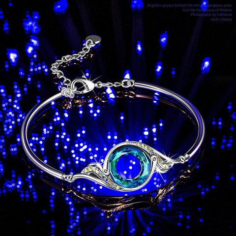 Kate Lynn Phoenix Crystal Bracelet for Women Birthday Gifts for Women Unique Jewelry for Women Mom Wife Girlfriend Peacock for Young Ladies Lucky Bracelet Christmas Gift for Her Kate Lynn