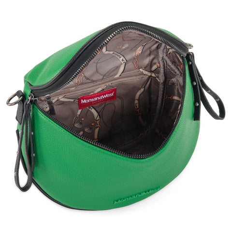 Montana West Crossbody Bags Bum Bag for Women Girls Large Sling Bag with Adjustable Strap and Coin Purse MWC-A285GN Montana West