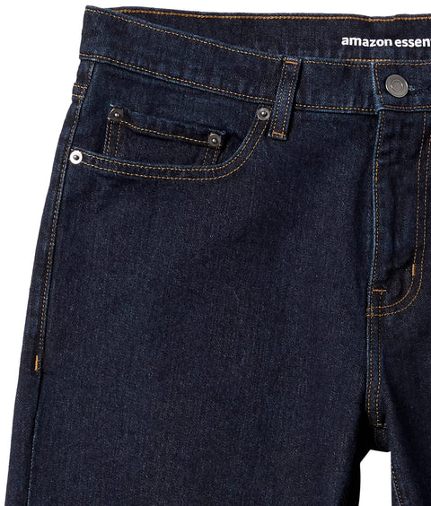 Amazon Essentials Men's Straight-Fit Stretch Jean, Rinsed, 36W x 30L Amazon Essentials