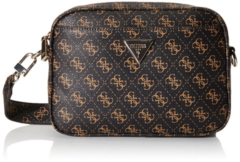 GUESS Meridian Camera Bag, Brown Logo GUESS