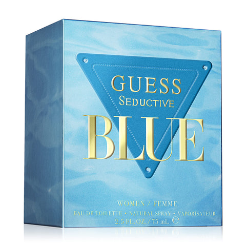 GUESS Seductive Blue Women/Femme Eau de Toilette Perfume Spray For Women, 2.5 Fl. Oz. GUESS