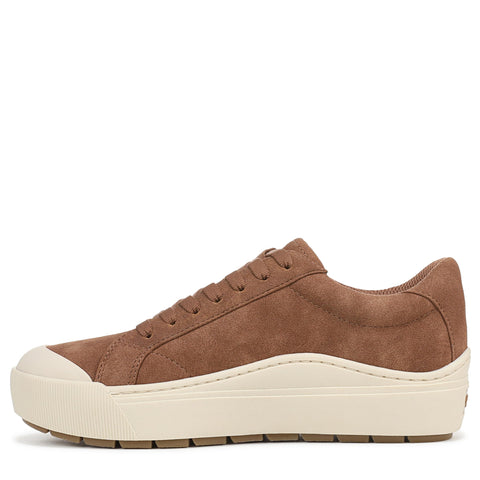 Dr. Scholl's Shoes Women's Time Off Sneaker Dark Honey Brown 8.5 M