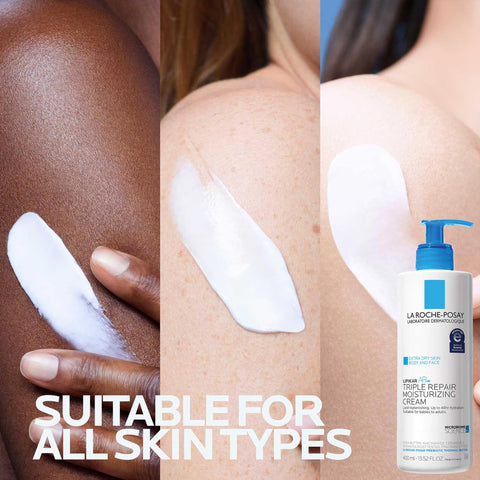 La Roche-Posay Lipikar AP+ Triple Repair Moisturizing Cream, Face & Body Lotion For Dry Skin, Shea Butter & Niacinamide Moisturizer, Gentle Face & Body Cream For Dry, Rough & Sensitive Skin La Roche-Posay