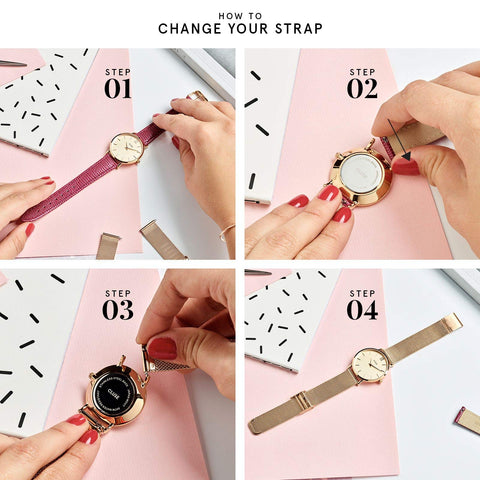 CLUSE Womens Analogue Classic Quartz Connected Wrist Watch with Leather Strap CL30019 CLUSE