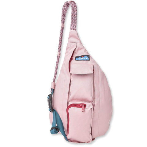KAVU Mini Rope Sling Pack with Adjustable Rope Shoulder Strap - Misty Rose KAVU