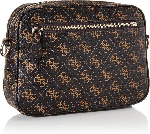 GUESS Meridian Camera Bag, Brown Logo GUESS