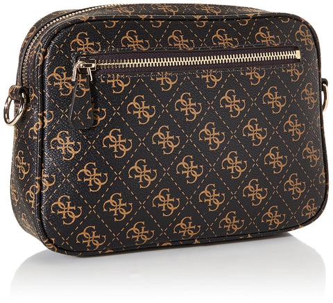 GUESS Meridian Camera Bag, Brown Logo GUESS
