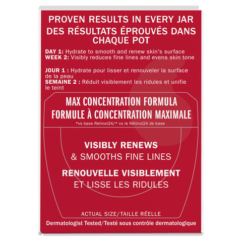 Olay Retinol Face Moisturizer, 24 MAX Anti-Aging Night Cream for Women, Fragrance-Free, Non Greasy - Anti-Wrinkle, Smooth Fine Lines, Tightening, Hydrating Skin Care - Peptides, Glycerin, 1.7 Oz