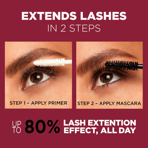 L'Oréal Paris Double Extend Beauty Tubes Lengthening Mascara, Blackest Black, 0.33 fl. oz.