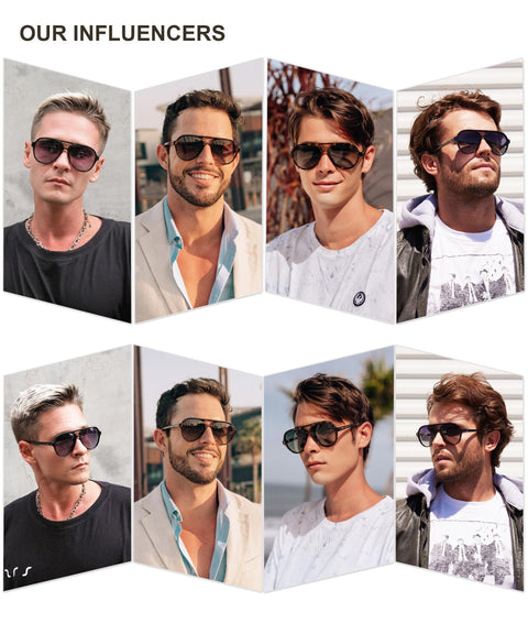 SOJOS Classic Polarized Aviator Sunglasses for Women Men, Retro Trendy Aviators Shades SJ2201, Amber Brown Tortoise/Brown