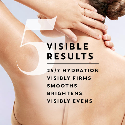 Olay Super Serum Hand & Body Lotion for Dry Skin, 24hr Long Lasting Hydration, 5+ Ingredient Serum Complex for Bright Even Firm Luminous Skin, Sweet Vanilla & Soft Wood Scent, 18.5 fl oz