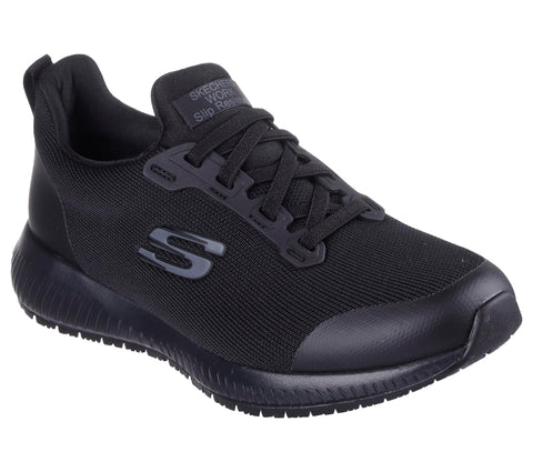 Skechers Women's Squad Sr Food Service Shoe, Black, 9 Skechers