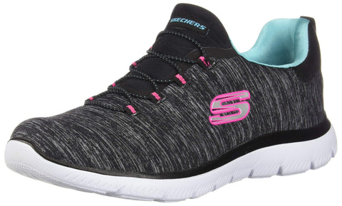 Skechers womens Summits-quick Getaway Sneaker, Black, 7.5 US Skechers