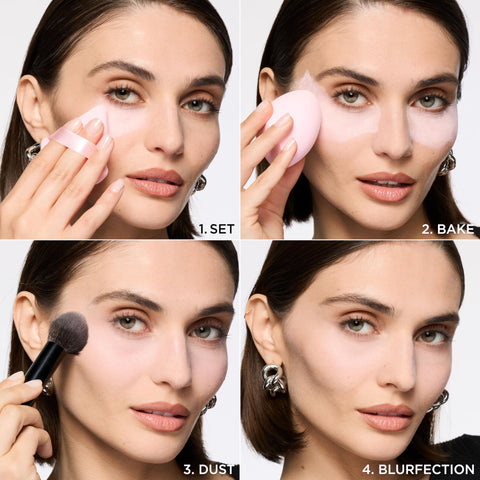 L'Oreal Paris Infallible Blur-fection Longwear Loose Setting Powder, Blurring Face Powder With Up to 24HRs of Wear, Brightening Light Pink, 1 Kit