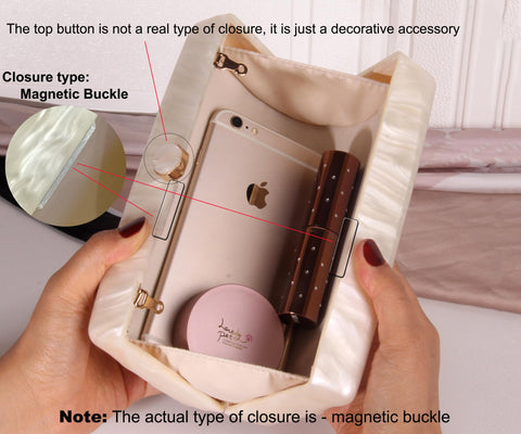 NUSTTAL Women Acrylic Clutch Purse Marbled Evening Shoulder Bag for Wedding Cocktail Party Prom (Ivory) NUSTTAL