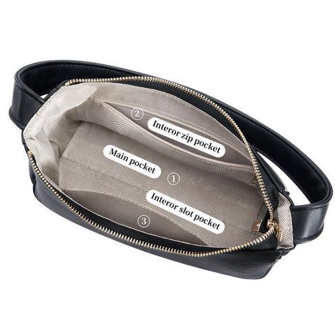 Women's Shoulder Bags, Small Hobo Tote Elegant Clutch Purse with Zipper Closure