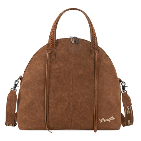 Wrangler Weekender Purse Western Oversized Casual Satchel bag Top handle Travel bag and Bohe Purse With Double Zipper Wrangler