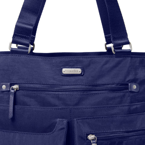 Baggallini Any Day Tote with RFID Phone Wristlet - Crossbody Tote Bag for Women - Lightweight Travel Bag Baggallini