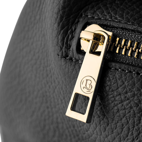 Baroncelli Italian Black Leather Purse for Women Genuine Soft Leather Medium Size Shoulder Crossbody Bag Made in Italy Baroncelli