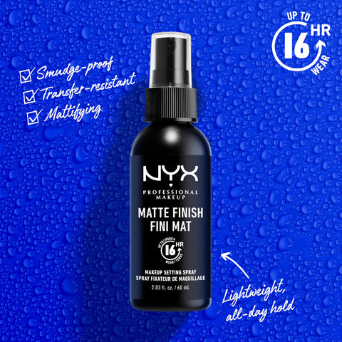 NYX PROFESSIONAL MAKEUP Makeup Setting Spray - Matte Finish, Long-Lasting Face Mist for up to 16HR Wear, Vegan Formula NYX PROFESSIONAL MAKEUP