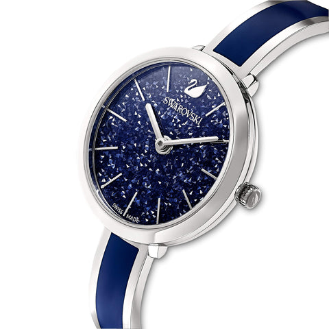 SWAROVSKI Crystalline Delight Watch, Swiss Quartz Watch with Blue Crystals, Matching Enamel, Stainless Steel Casing, Part of the Swarovski Crystalline Delight Collection SWAROVSKI