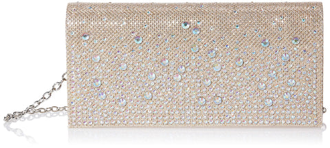Jessica McClintock Chloe Sparkle Stones Evening Clutch, Champagne Jessica McClintock