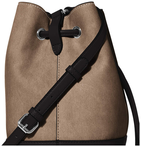 Calvin Klein womens Gabrianna Novelty Bucket Shoulder Bag, Grey Combo, One Size